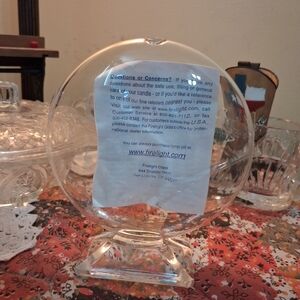 Vintage Firelight Glass Hand-Blown Oil Candle – Refillable Chimney Lamp with Bas